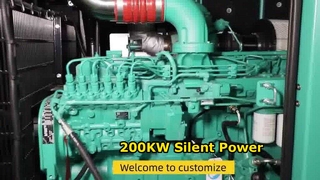 Solución de energía de generador silencioso de 200 KW