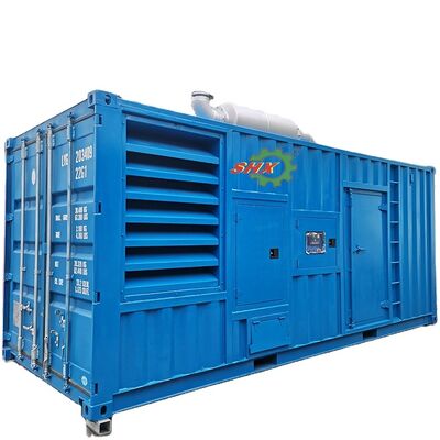 comprar Generador diésel insonorizado de 1375 KVA y 1100 KW con refrigeración por agua, contenedorizado 40HQ, arranque por ATS de 24V CC online manufacture