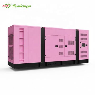 comprar Generador diésel silencioso de tres fases de 900KVA personalizado 50Hz Frecuencia remoto de aire 12V DC Color rosa personalizado ATS Opción nueva online manufacture