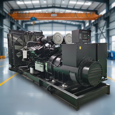 comprar Generador diésel Cummins KTA38-G9 de tipo abierto de 600kw 800kw 1000kw 1250kva con grupo electrógeno trifásico para central eléctrica online manufacture