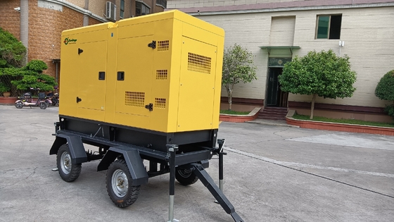 comprar 230V central eléctrica silenciosa estupenda del móvil diesel de Protable de 500 del kilovatio generadores del remolque online manufacture