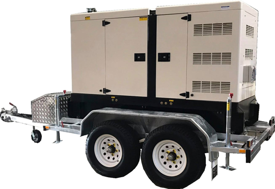 comprar Generadores diesel Perkins del remolque de 300 kilovatios generador de 400 KVA con cuatro ruedas online manufacture