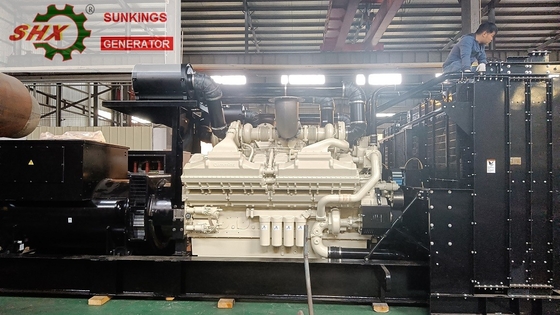 2MW generadores de alto voltaje diesel 4.16kv Cummins Genset