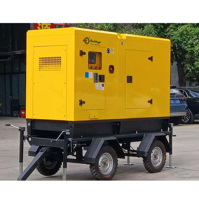SHX 50KVA Generador diesel silencioso Conjunto con remolque Fabricante de alto rendimiento Plantas eléctricas de respaldo Electricidad para uso doméstico