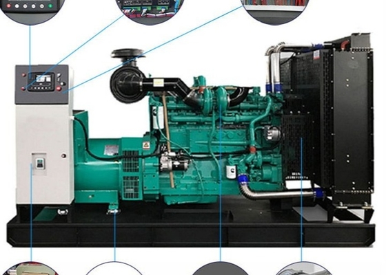 Escuela diesel del sistema de generador de 6LTAA9.5-G3 Cummins tipo silencioso abierto Genset de 3 fases