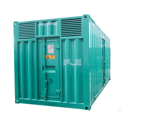 Sola Cummins central eléctrica diesel espera insonora del generador que lleva 2MW