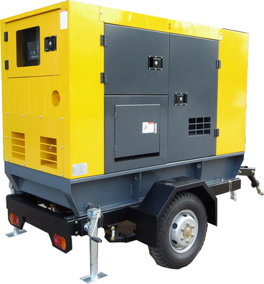 220 voltio 400 KVA DG de voltio 380 fijó el generador diesel del remolque móvil con las ruedas